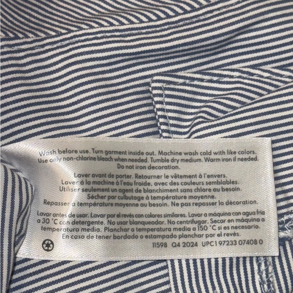 Carter's Navy Striped Bodysuit - Picture 4 of 6